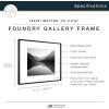 imageMCS Master ampamp Co Foundry Metal 11x14 Picture Frame Display Pictures 85x11 With Mat or 11x14 Without Mat Vertical ampamp Horizontal Wall Hanging Picture Frame for Photos ampamp Posters Black 1PackBlack