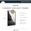 imageMCS Master ampamp Co Foundry Metal 11x14 Picture Frame Display Pictures 85x11 With Mat or 11x14 Without Mat Vertical ampamp Horizontal Wall Hanging Picture Frame for Photos ampamp Posters Black 1PackBlack