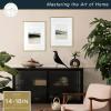 imageMCS Master ampamp Co Foundry Metal 11x14 Picture Frame Display Pictures 85x11 With Mat or 11x14 Without Mat Vertical ampamp Horizontal Wall Hanging Picture Frame for Photos ampamp Posters Black 1PackBrass