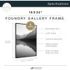 imageMCS Master ampamp Co Foundry Metal 11x14 Picture Frame Display Pictures 85x11 With Mat or 11x14 Without Mat Vertical ampamp Horizontal Wall Hanging Picture Frame for Photos ampamp Posters Black 1PackBlack