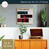 imageMCS Master ampamp Co Foundry Metal 11x14 Picture Frame Display Pictures 85x11 With Mat or 11x14 Without Mat Vertical ampamp Horizontal Wall Hanging Picture Frame for Photos ampamp Posters Black 1PackBrass