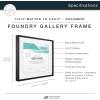 imageMCS Master ampamp Co Foundry Metal 11x14 Picture Frame Display Pictures 85x11 With Mat or 11x14 Without Mat Vertical ampamp Horizontal Wall Hanging Picture Frame for Photos ampamp Posters Black 1PackBlack