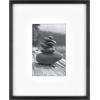 imageMCS Master ampamp Co Foundry Metal 11x14 Picture Frame Display Pictures 85x11 With Mat or 11x14 Without Mat Vertical ampamp Horizontal Wall Hanging Picture Frame for Photos ampamp Posters Black 1PackBlack