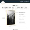 imageMCS Master ampamp Co Foundry Metal 11x14 Picture Frame Display Pictures 85x11 With Mat or 11x14 Without Mat Vertical ampamp Horizontal Wall Hanging Picture Frame for Photos ampamp Posters Black 1PackBrass