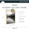 imageMCS Master ampamp Co Foundry Metal 11x14 Picture Frame Display Pictures 85x11 With Mat or 11x14 Without Mat Vertical ampamp Horizontal Wall Hanging Picture Frame for Photos ampamp Posters Black 1PackBrass