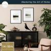 imageMCS Master ampamp Co Foundry Metal 11x14 Picture Frame Display Pictures 85x11 With Mat or 11x14 Without Mat Vertical ampamp Horizontal Wall Hanging Picture Frame for Photos ampamp Posters Black 1PackBlack