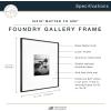 imageMCS Master ampamp Co Foundry Metal 11x14 Picture Frame Display Pictures 85x11 With Mat or 11x14 Without Mat Vertical ampamp Horizontal Wall Hanging Picture Frame for Photos ampamp Posters Black 1PackBlack