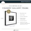 imageMCS Master ampamp Co Foundry Metal 11x14 Picture Frame Display Pictures 85x11 With Mat or 11x14 Without Mat Vertical ampamp Horizontal Wall Hanging Picture Frame for Photos ampamp Posters Black 1PackBlack