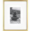 imageMCS Master ampamp Co Foundry Metal 11x14 Picture Frame Display Pictures 85x11 With Mat or 11x14 Without Mat Vertical ampamp Horizontal Wall Hanging Picture Frame for Photos ampamp Posters Black 1PackBrass