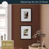 imageMCS Master ampamp Co Foundry Metal 11x14 Picture Frame Display Pictures 85x11 With Mat or 11x14 Without Mat Vertical ampamp Horizontal Wall Hanging Picture Frame for Photos ampamp Posters Black 1PackBlack