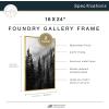 imageMCS Master ampamp Co Foundry Metal 11x14 Picture Frame Display Pictures 85x11 With Mat or 11x14 Without Mat Vertical ampamp Horizontal Wall Hanging Picture Frame for Photos ampamp Posters Black 1PackBrass