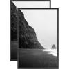 imageMCS Master ampamp Co Foundry Metal 11x14 Picture Frame Display Pictures 85x11 With Mat or 11x14 Without Mat Vertical ampamp Horizontal Wall Hanging Picture Frame for Photos ampamp Posters Black 1PackBlack