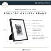 imageMCS Master ampamp Co Foundry Metal 11x14 Picture Frame Display Pictures 85x11 With Mat or 11x14 Without Mat Vertical ampamp Horizontal Wall Hanging Picture Frame for Photos ampamp Posters Black 1PackBlack