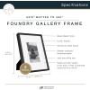 imageMCS Master ampamp Co Foundry Metal 11x14 Picture Frame Display Pictures 85x11 With Mat or 11x14 Without Mat Vertical ampamp Horizontal Wall Hanging Picture Frame for Photos ampamp Posters Black 1PackBlack