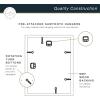 imageMCS Master ampamp Co Foundry Metal 11x14 Picture Frame Display Pictures 85x11 With Mat or 11x14 Without Mat Vertical ampamp Horizontal Wall Hanging Picture Frame for Photos ampamp Posters Black 1PackBrass