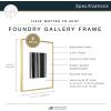 imageMCS Master ampamp Co Foundry Metal 11x14 Picture Frame Display Pictures 85x11 With Mat or 11x14 Without Mat Vertical ampamp Horizontal Wall Hanging Picture Frame for Photos ampamp Posters Black 1PackBrass