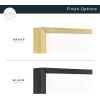 imageMCS Master ampamp Co Foundry Metal 11x14 Picture Frame Display Pictures 85x11 With Mat or 11x14 Without Mat Vertical ampamp Horizontal Wall Hanging Picture Frame for Photos ampamp Posters Black 1PackBrass