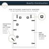 imageMCS Master ampamp Co Foundry Metal 11x14 Picture Frame Display Pictures 85x11 With Mat or 11x14 Without Mat Vertical ampamp Horizontal Wall Hanging Picture Frame for Photos ampamp Posters Black 1PackBlack