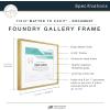 imageMCS Master ampamp Co Foundry Metal 11x14 Picture Frame Display Pictures 85x11 With Mat or 11x14 Without Mat Vertical ampamp Horizontal Wall Hanging Picture Frame for Photos ampamp Posters Black 1PackBrass