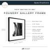 imageMCS Master ampamp Co Foundry Metal 11x14 Picture Frame Display Pictures 85x11 With Mat or 11x14 Without Mat Vertical ampamp Horizontal Wall Hanging Picture Frame for Photos ampamp Posters Black 1PackBlack