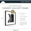 imageMCS Master ampamp Co Foundry Metal 11x14 Picture Frame Display Pictures 85x11 With Mat or 11x14 Without Mat Vertical ampamp Horizontal Wall Hanging Picture Frame for Photos ampamp Posters Black 1PackBlack