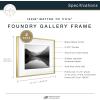 imageMCS Master ampamp Co Foundry Metal 11x14 Picture Frame Display Pictures 85x11 With Mat or 11x14 Without Mat Vertical ampamp Horizontal Wall Hanging Picture Frame for Photos ampamp Posters Black 1PackBrass
