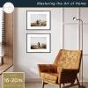 imageMCS Master ampamp Co Foundry Metal 11x14 Picture Frame Display Pictures 85x11 With Mat or 11x14 Without Mat Vertical ampamp Horizontal Wall Hanging Picture Frame for Photos ampamp Posters Black 1PackBlack