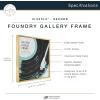 imageMCS Master ampamp Co Foundry Metal 11x14 Picture Frame Display Pictures 85x11 With Mat or 11x14 Without Mat Vertical ampamp Horizontal Wall Hanging Picture Frame for Photos ampamp Posters Black 1PackBrass