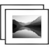 imageMCS Master ampamp Co Foundry Metal 11x14 Picture Frame Display Pictures 85x11 With Mat or 11x14 Without Mat Vertical ampamp Horizontal Wall Hanging Picture Frame for Photos ampamp Posters Black 1PackBlack