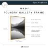 imageMCS Master ampamp Co Foundry Metal 11x14 Picture Frame Display Pictures 85x11 With Mat or 11x14 Without Mat Vertical ampamp Horizontal Wall Hanging Picture Frame for Photos ampamp Posters Black 1PackBrass