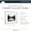 imageMCS Master ampamp Co Foundry Metal 11x14 Picture Frame Display Pictures 85x11 With Mat or 11x14 Without Mat Vertical ampamp Horizontal Wall Hanging Picture Frame for Photos ampamp Posters Black 1PackBrass