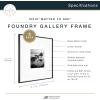 imageMCS Master ampamp Co Foundry Metal 11x14 Picture Frame Display Pictures 85x11 With Mat or 11x14 Without Mat Vertical ampamp Horizontal Wall Hanging Picture Frame for Photos ampamp Posters Black 1PackBlack