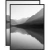 imageMCS Master ampamp Co Foundry Metal 11x14 Picture Frame Display Pictures 85x11 With Mat or 11x14 Without Mat Vertical ampamp Horizontal Wall Hanging Picture Frame for Photos ampamp Posters Black 1PackBlack