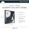 imageMCS Master ampamp Co Foundry Metal 11x14 Picture Frame Display Pictures 85x11 With Mat or 11x14 Without Mat Vertical ampamp Horizontal Wall Hanging Picture Frame for Photos ampamp Posters Black 1PackBlack