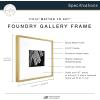 imageMCS Master ampamp Co Foundry Metal 11x14 Picture Frame Display Pictures 85x11 With Mat or 11x14 Without Mat Vertical ampamp Horizontal Wall Hanging Picture Frame for Photos ampamp Posters Black 1PackBrass