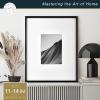 imageMCS Master ampamp Co Foundry Metal 11x14 Picture Frame Display Pictures 85x11 With Mat or 11x14 Without Mat Vertical ampamp Horizontal Wall Hanging Picture Frame for Photos ampamp Posters Black 1PackBlack
