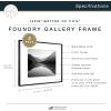 imageMCS Master ampamp Co Foundry Metal 11x14 Picture Frame Display Pictures 85x11 With Mat or 11x14 Without Mat Vertical ampamp Horizontal Wall Hanging Picture Frame for Photos ampamp Posters Black 1PackBlack