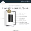 imageMCS Master ampamp Co Foundry Metal 11x14 Picture Frame Display Pictures 85x11 With Mat or 11x14 Without Mat Vertical ampamp Horizontal Wall Hanging Picture Frame for Photos ampamp Posters Black 1PackBlack