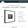 imageMCS Master ampamp Co Foundry Metal 11x14 Picture Frame Display Pictures 85x11 With Mat or 11x14 Without Mat Vertical ampamp Horizontal Wall Hanging Picture Frame for Photos ampamp Posters Black 1PackBlack