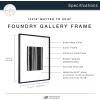 imageMCS Master ampamp Co Foundry Metal 11x14 Picture Frame Display Pictures 85x11 With Mat or 11x14 Without Mat Vertical ampamp Horizontal Wall Hanging Picture Frame for Photos ampamp Posters Black 1PackBlack