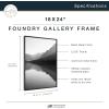 imageMCS Master ampamp Co Foundry Metal 11x14 Picture Frame Display Pictures 85x11 With Mat or 11x14 Without Mat Vertical ampamp Horizontal Wall Hanging Picture Frame for Photos ampamp Posters Black 1PackBlack