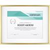 imageMCS Master ampamp Co Foundry Metal 11x14 Picture Frame Display Pictures 85x11 With Mat or 11x14 Without Mat Vertical ampamp Horizontal Wall Hanging Picture Frame for Photos ampamp Posters Black 1PackBrass
