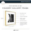 imageMCS Master ampamp Co Foundry Metal 11x14 Picture Frame Display Pictures 85x11 With Mat or 11x14 Without Mat Vertical ampamp Horizontal Wall Hanging Picture Frame for Photos ampamp Posters Black 1PackBrass