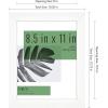 imageMCS Studio Document Frame Set Gallery Wall Frames Fit 85 x 11 Diplomas Documents ampamp Certificates White Woodgrain 4Pack