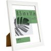 imageMCS Studio Document Frame Set Gallery Wall Frames Fit 85 x 11 Diplomas Documents ampamp Certificates White Woodgrain 4Pack