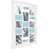 imageMCS Studio Gallery 85x11 Picture Frame Black Woodgrain Rectangle Photo Frame for Photos Posters ampamp Art Prints ampamp Easel for Tabletop Display 4PackWhite Woodgrain