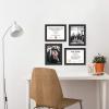 imageMCS Studio Gallery 85x11 Picture Frame Black Woodgrain Rectangle Photo Frame for Photos Posters ampamp Art Prints ampamp Easel for Tabletop Display 4PackBlack Woodgrain