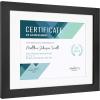 imageMCS Studio Gallery Matted Document Frame Set 11 x 14 Matted Certificate Frames Fit 85 x 11 Diplomas Documents ampamp Certificates Black Woodgrain 4Pack