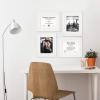 imageMCS Studio Gallery Matted Document Frame Set 11 x 14 Matted Certificate Frames Fit 85 x 11 Diplomas Documents ampamp Certificates White Woodgrain 4Pack