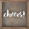 imageMCS 66959 Bar None Cheers Wine Cork Holder Shadowbox 10quotx10quot BrownCheers
